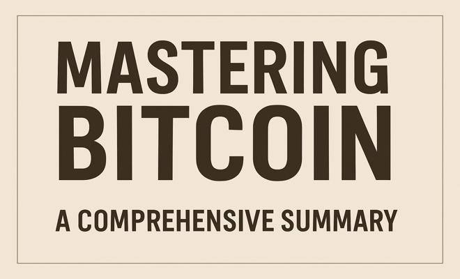 Mastering Bitcoin by Andreas M. Antonopoulos: A Comprehensive Summary